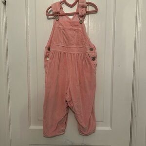 Vintage pink velvet Oshkosh overalls